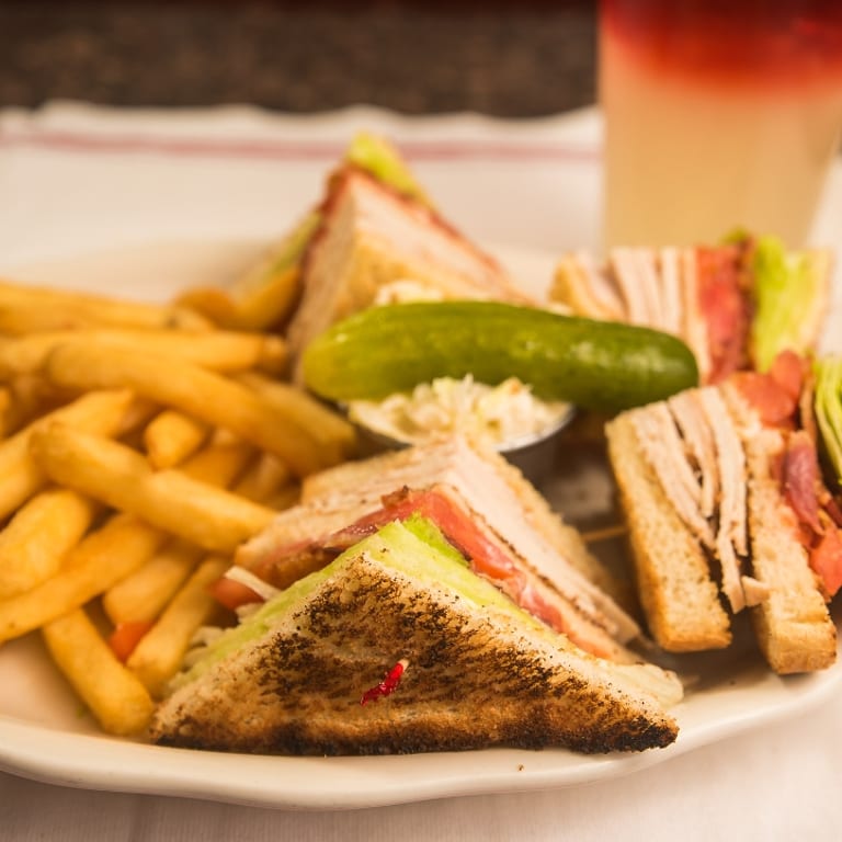 Delicious Turkey Club Sandwich